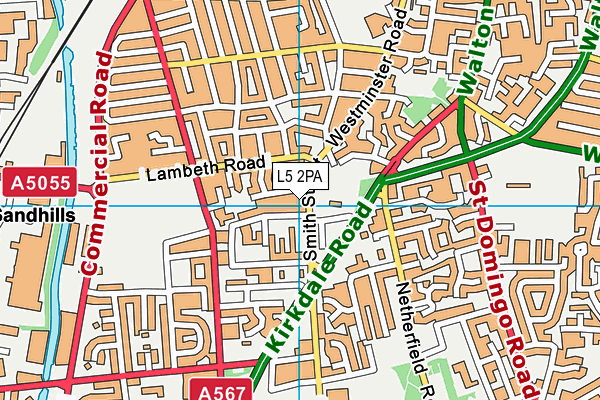 L5 2PA map - OS VectorMap District (Ordnance Survey)