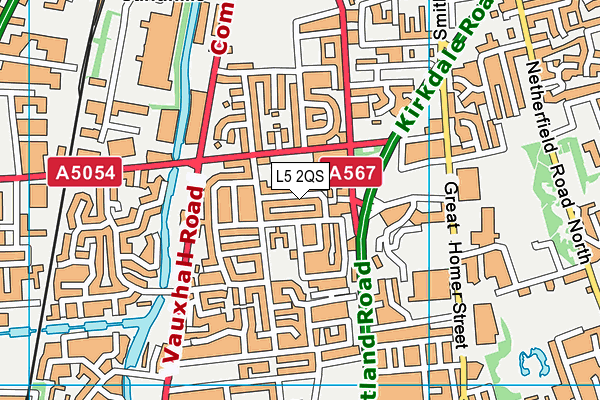L5 2QS map - OS VectorMap District (Ordnance Survey)