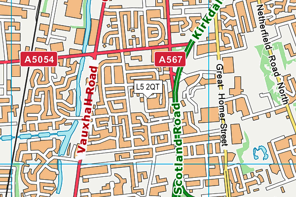 L5 2QT map - OS VectorMap District (Ordnance Survey)