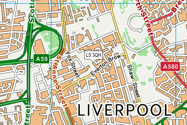 L5 3QH map - OS VectorMap District (Ordnance Survey)
