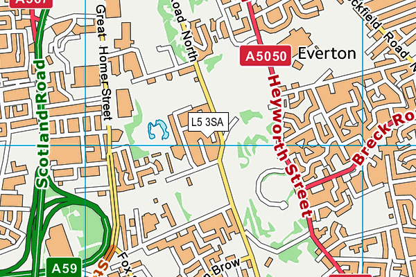L5 3SA map - OS VectorMap District (Ordnance Survey)