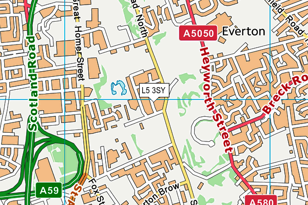 L5 3SY map - OS VectorMap District (Ordnance Survey)