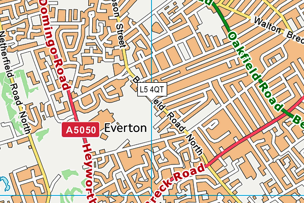 L5 4QT map - OS VectorMap District (Ordnance Survey)