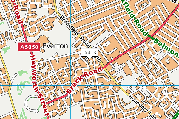 L5 4TR map - OS VectorMap District (Ordnance Survey)