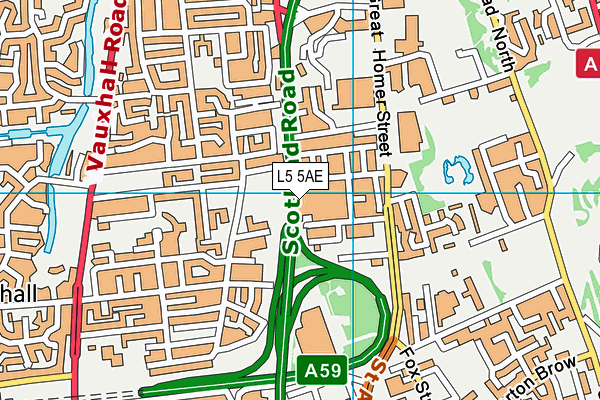 L5 5AE map - OS VectorMap District (Ordnance Survey)
