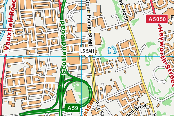 L5 5AH map - OS VectorMap District (Ordnance Survey)