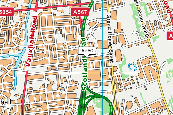 L5 5AQ map - OS VectorMap District (Ordnance Survey)