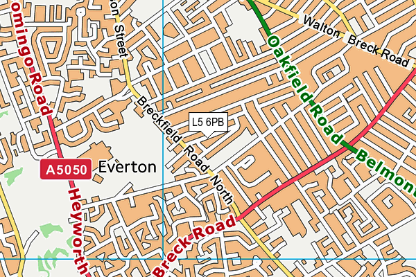 L5 6PB map - OS VectorMap District (Ordnance Survey)