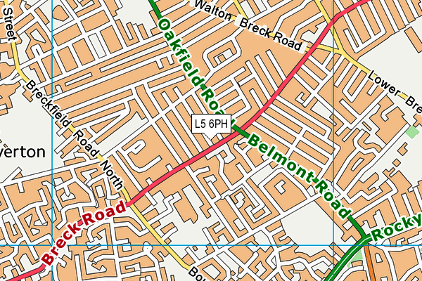 L5 6PH map - OS VectorMap District (Ordnance Survey)