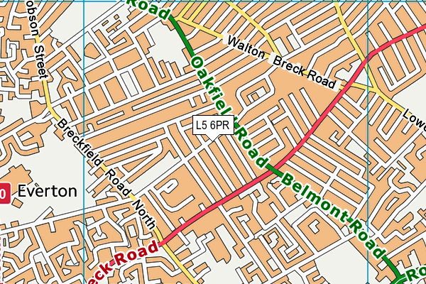 L5 6PR map - OS VectorMap District (Ordnance Survey)