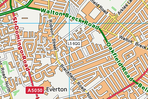L5 6QG map - OS VectorMap District (Ordnance Survey)