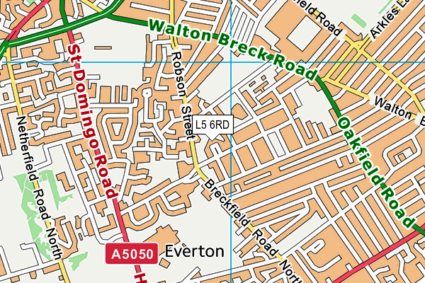 L5 6RD map - OS VectorMap District (Ordnance Survey)