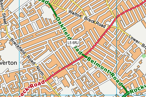 L5 6RJ map - OS VectorMap District (Ordnance Survey)