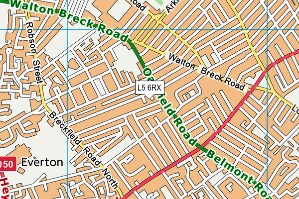 L5 6RX map - OS VectorMap District (Ordnance Survey)