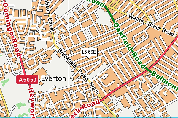 L5 6SE map - OS VectorMap District (Ordnance Survey)