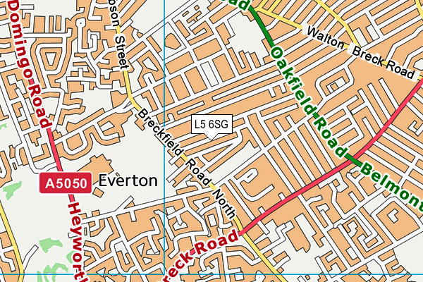 L5 6SG map - OS VectorMap District (Ordnance Survey)