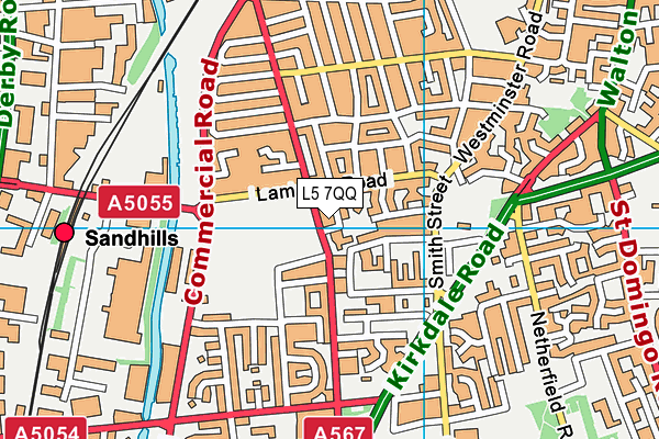 L5 7QQ map - OS VectorMap District (Ordnance Survey)