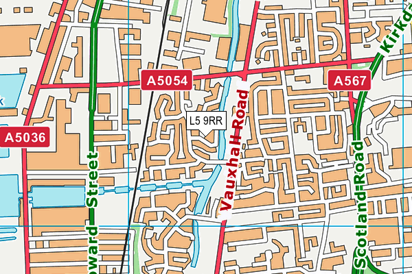 L5 9RR map - OS VectorMap District (Ordnance Survey)