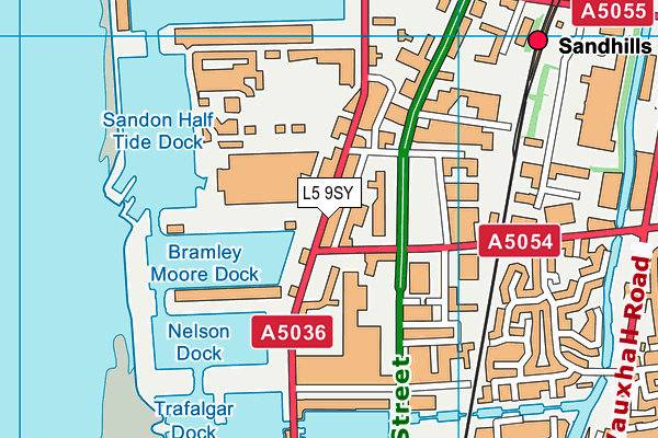 L5 9SY map - OS VectorMap District (Ordnance Survey)