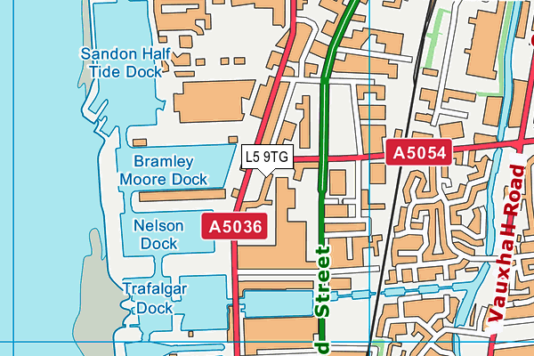 L5 9TG map - OS VectorMap District (Ordnance Survey)