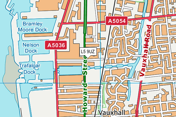L5 9UZ map - OS VectorMap District (Ordnance Survey)