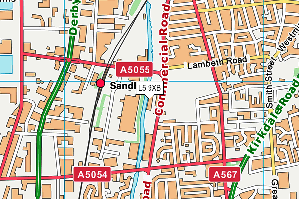 L5 9XB map - OS VectorMap District (Ordnance Survey)