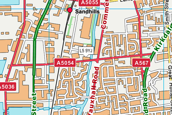 L5 9YJ map - OS VectorMap District (Ordnance Survey)