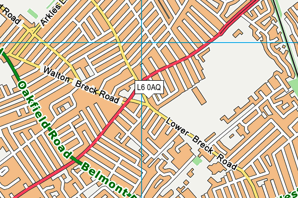 L6 0AQ map - OS VectorMap District (Ordnance Survey)
