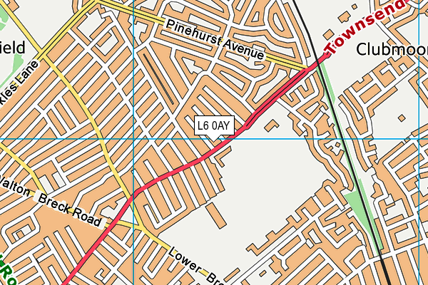 L6 0AY map - OS VectorMap District (Ordnance Survey)