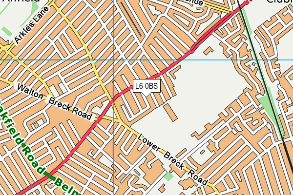 L6 0BS map - OS VectorMap District (Ordnance Survey)