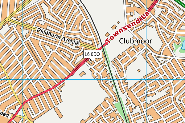 L6 0DQ map - OS VectorMap District (Ordnance Survey)
