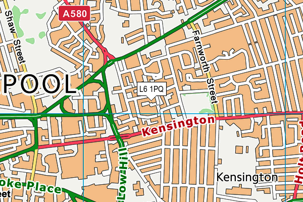 L6 1PQ map - OS VectorMap District (Ordnance Survey)