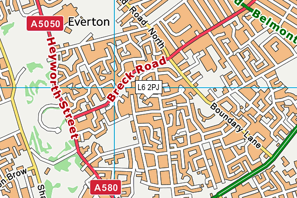 L6 2PJ map - OS VectorMap District (Ordnance Survey)