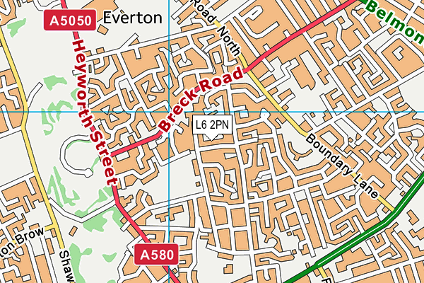 L6 2PN map - OS VectorMap District (Ordnance Survey)