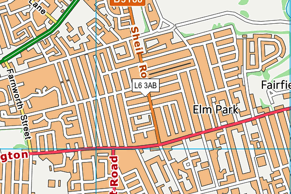 L6 3AB map - OS VectorMap District (Ordnance Survey)