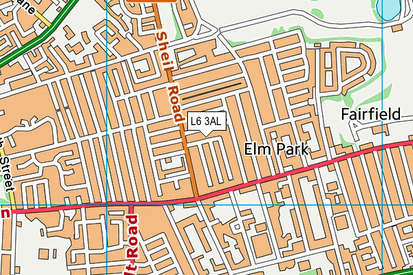 L6 3AL map - OS VectorMap District (Ordnance Survey)