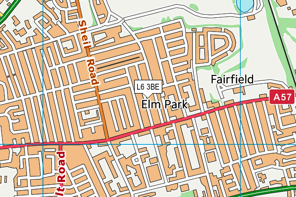 L6 3BE map - OS VectorMap District (Ordnance Survey)