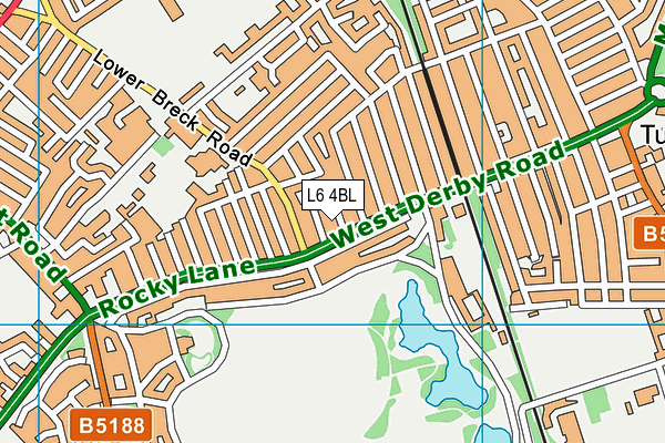 L6 4BL map - OS VectorMap District (Ordnance Survey)
