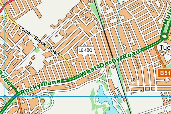 L6 4BQ map - OS VectorMap District (Ordnance Survey)