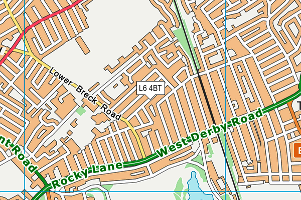 L6 4BT map - OS VectorMap District (Ordnance Survey)