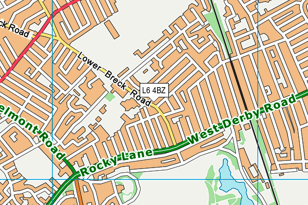L6 4BZ map - OS VectorMap District (Ordnance Survey)