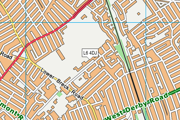 L6 4DJ map - OS VectorMap District (Ordnance Survey)