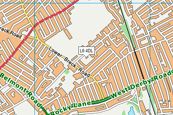 L6 4DL map - OS VectorMap District (Ordnance Survey)