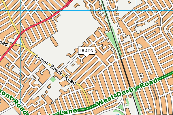 L6 4DN map - OS VectorMap District (Ordnance Survey)