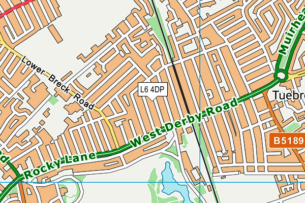 L6 4DP map - OS VectorMap District (Ordnance Survey)