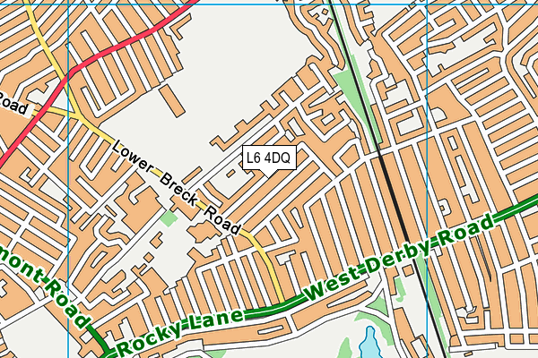 L6 4DQ map - OS VectorMap District (Ordnance Survey)