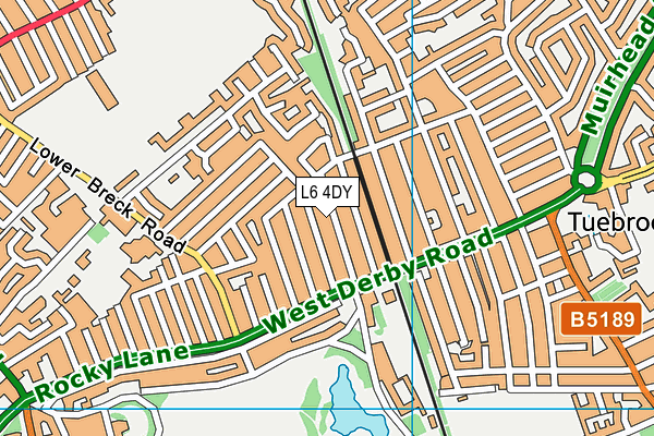 L6 4DY map - OS VectorMap District (Ordnance Survey)
