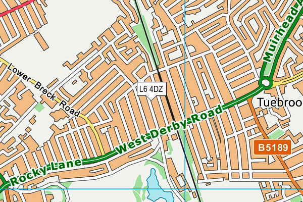 L6 4DZ map - OS VectorMap District (Ordnance Survey)