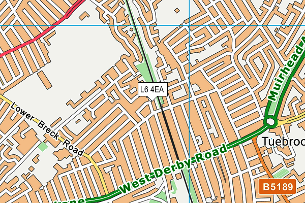 L6 4EA map - OS VectorMap District (Ordnance Survey)