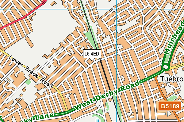 L6 4ED map - OS VectorMap District (Ordnance Survey)